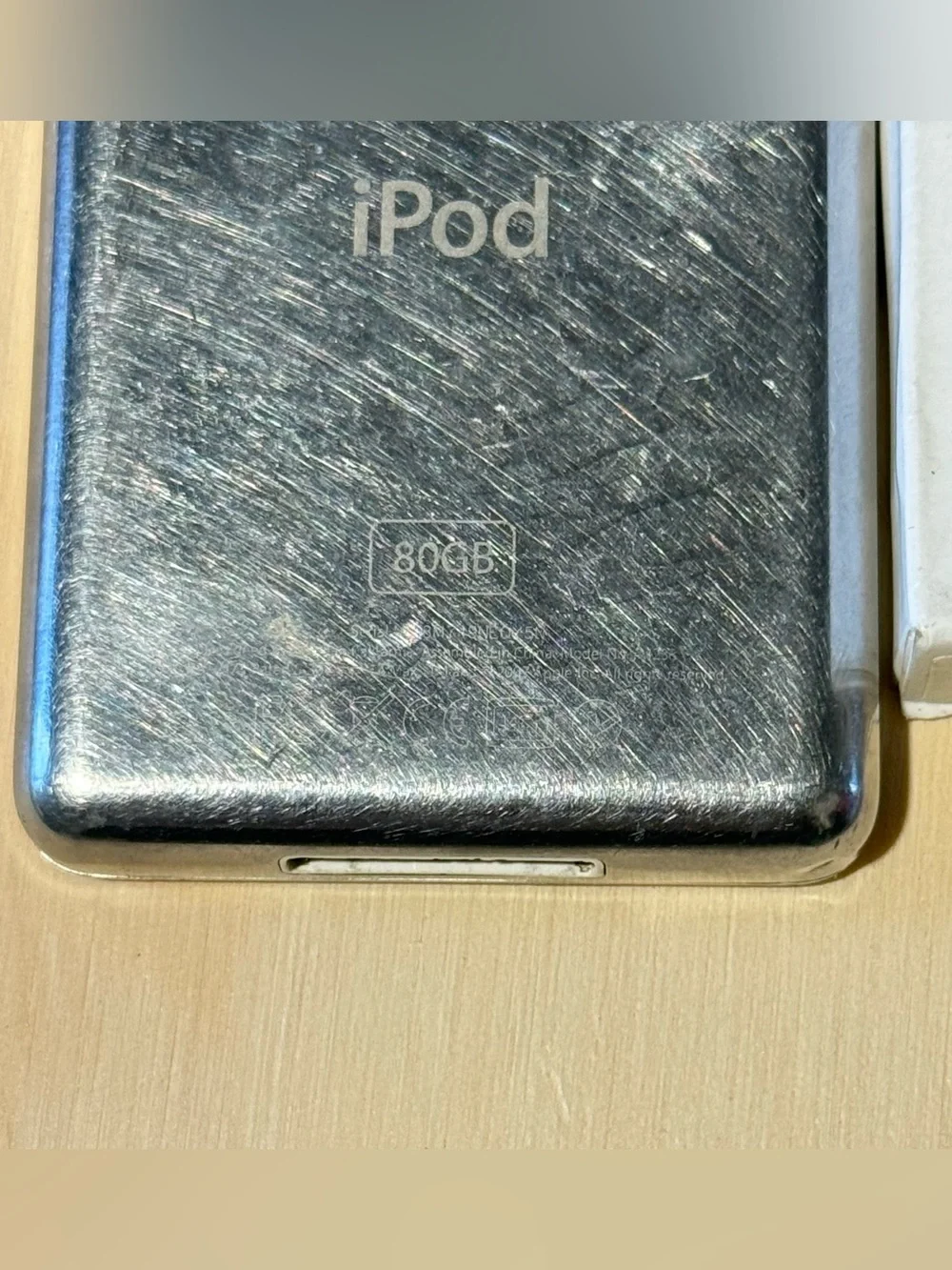 iPod Model:A1238 6thGEN 80GB Silver Tested Good w/12254-Song-Charg Read Info Blw